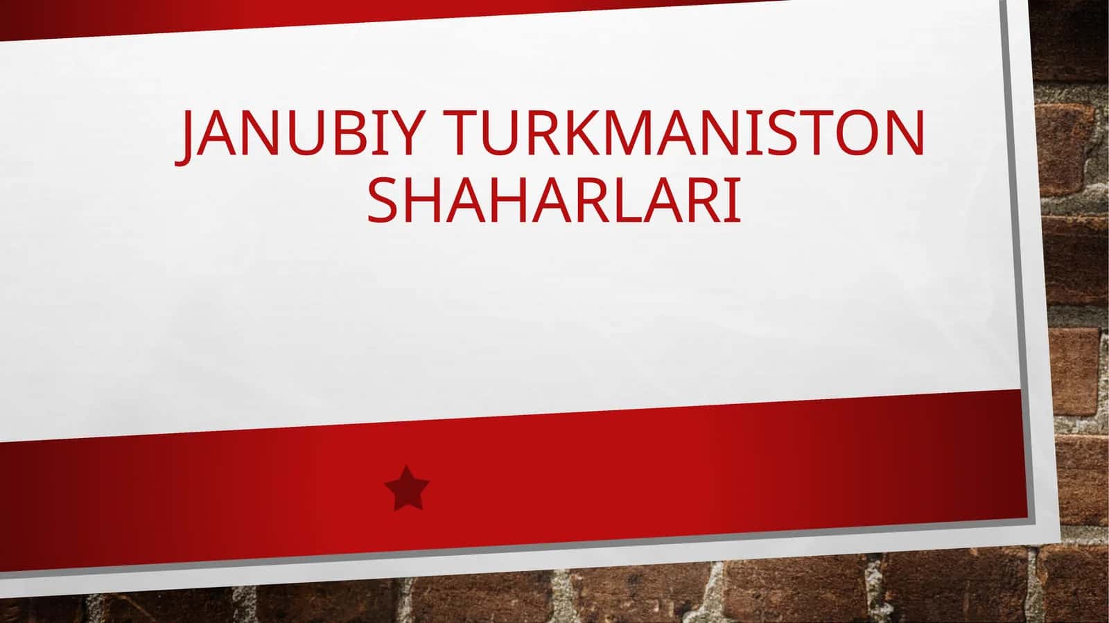 Janubiy Turkmaniston shaharlari