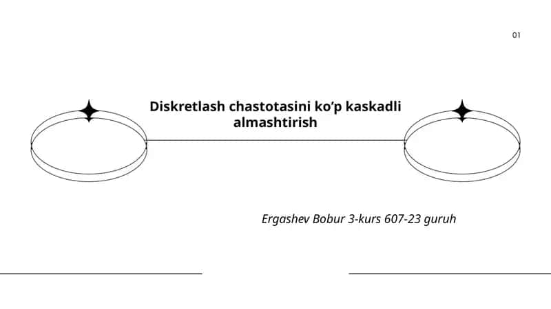 Diskretlash chastotasini ko‘p kaskadli almashtirish