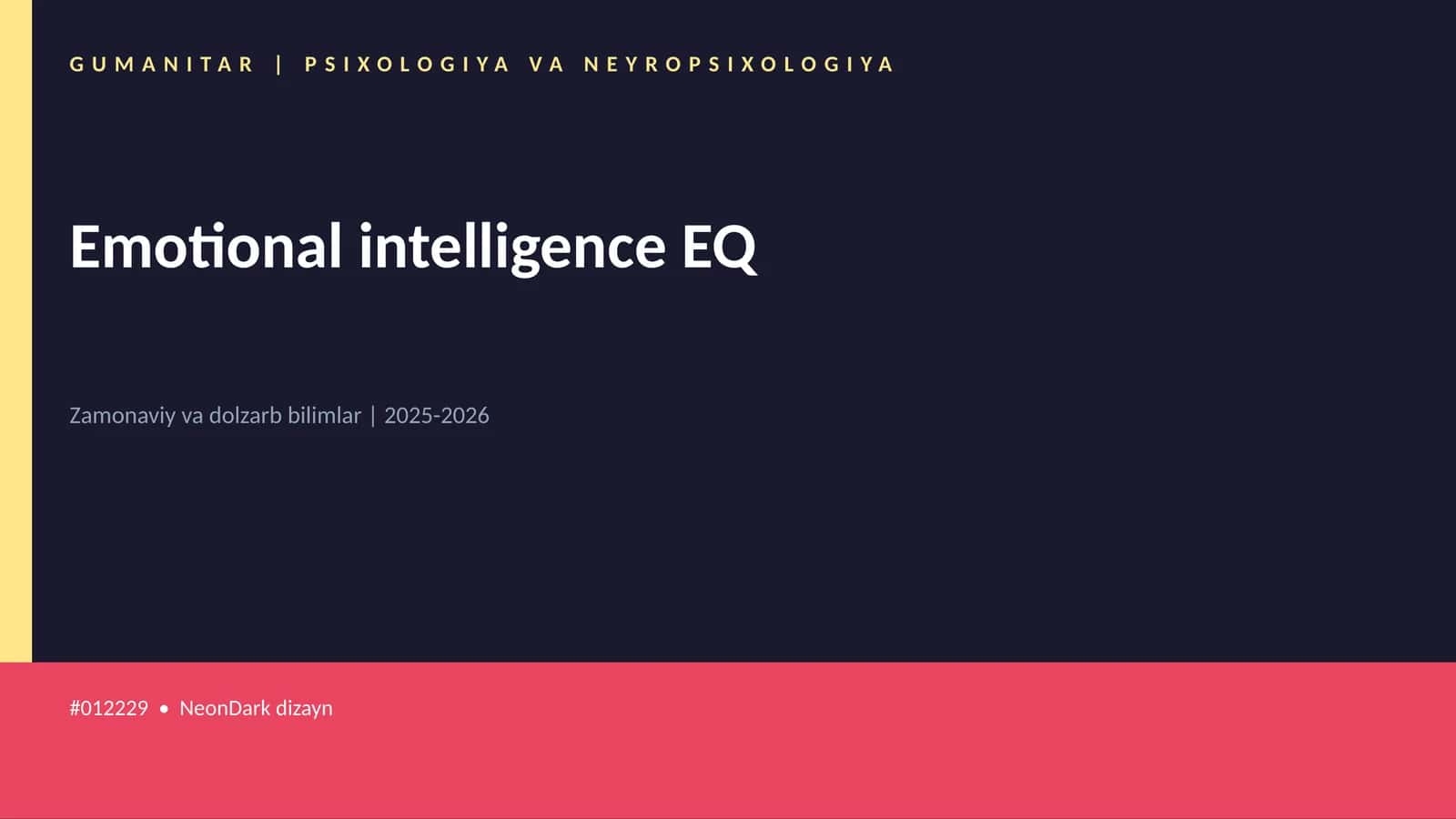 Emotional intelligence EQ