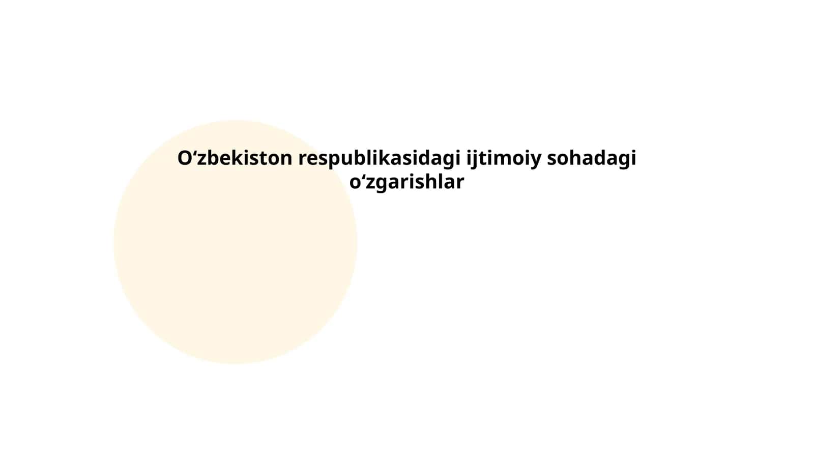 Ta'lim sohasidagi islohotlar