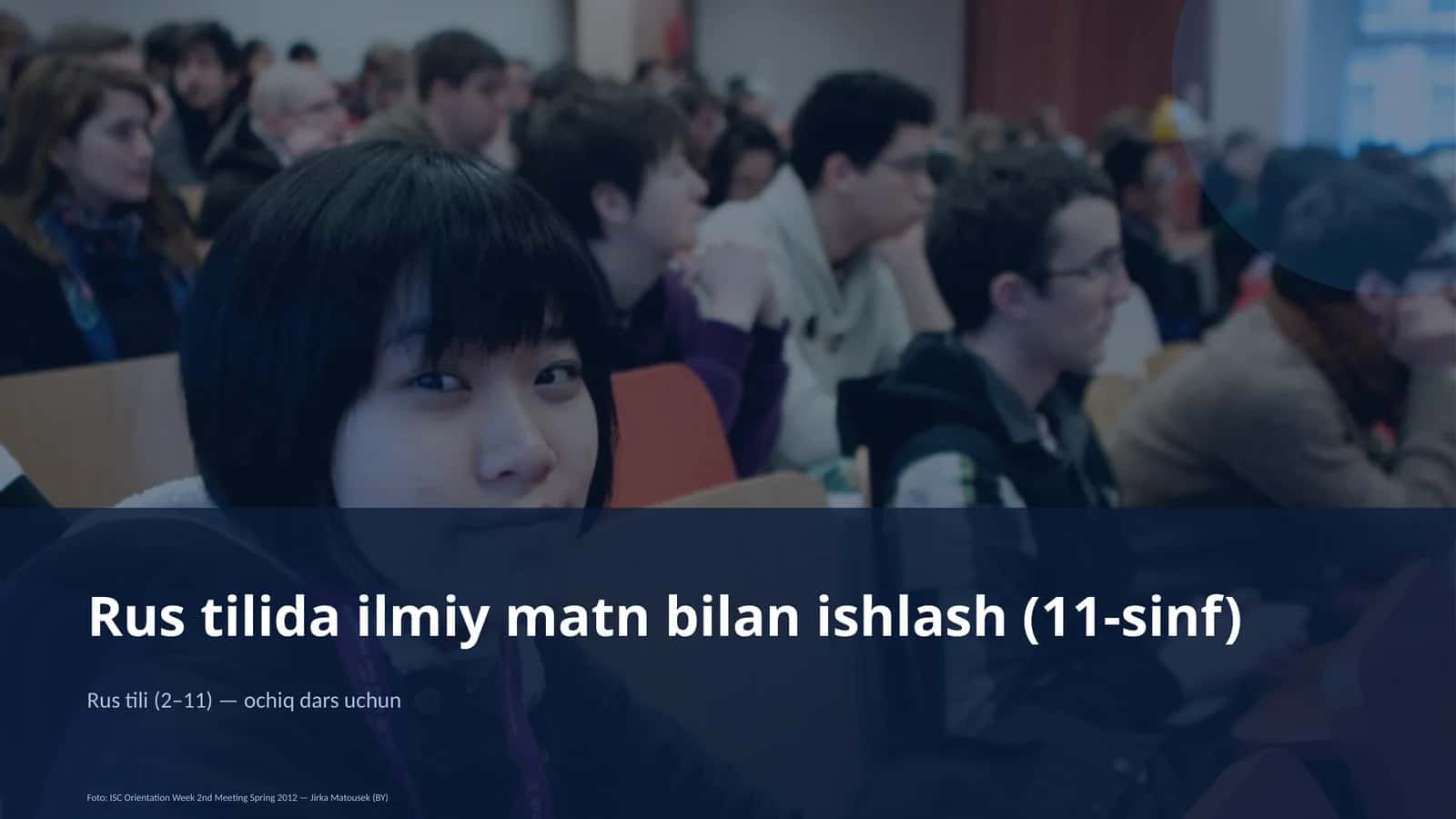 Rus tilida ilmiy matn bilan ishlash (11-sinf)