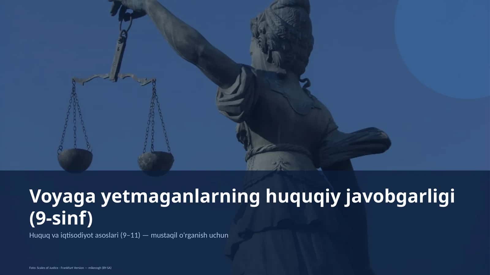Huquq va iqtisodiyot asoslari (9–11)