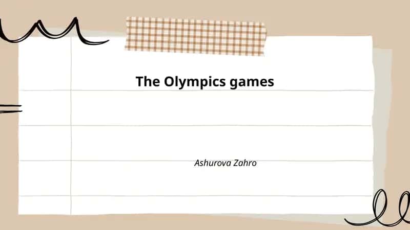 "The Olympics games"