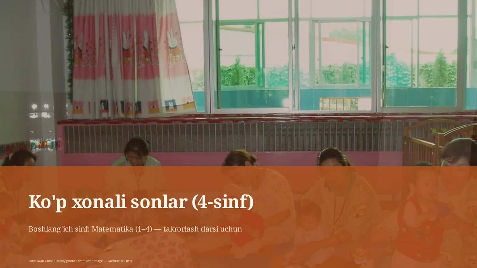 Ko'p xonali sonlar (4-sinf)