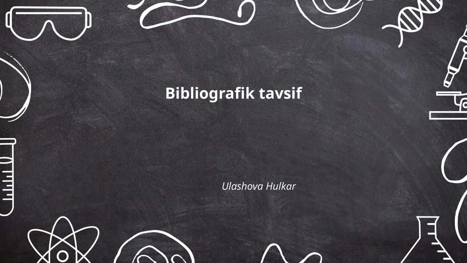 Bibliografik tavsif