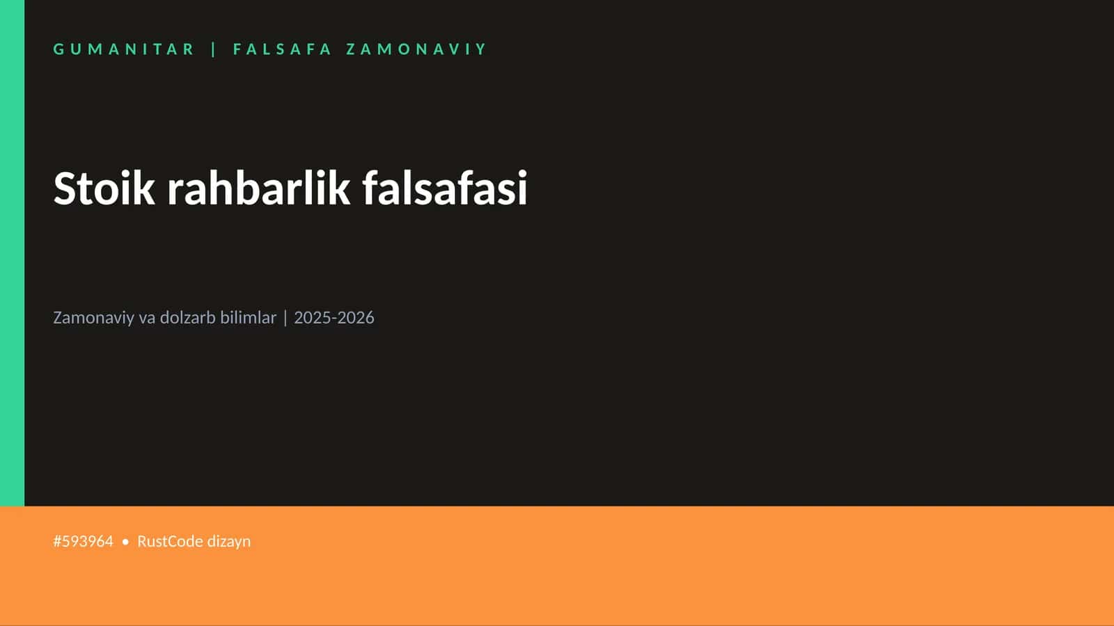 Stoik rahbarlik falsafasi