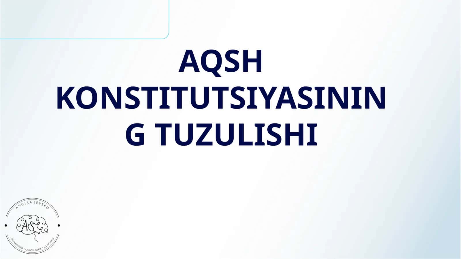 AQSH KONSTITUTSIYASINING TUZULISHI