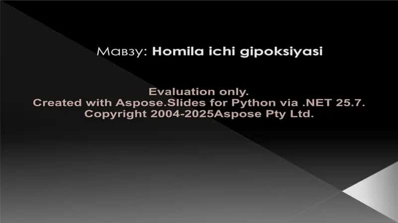 Homila ichi gipoksiyasi