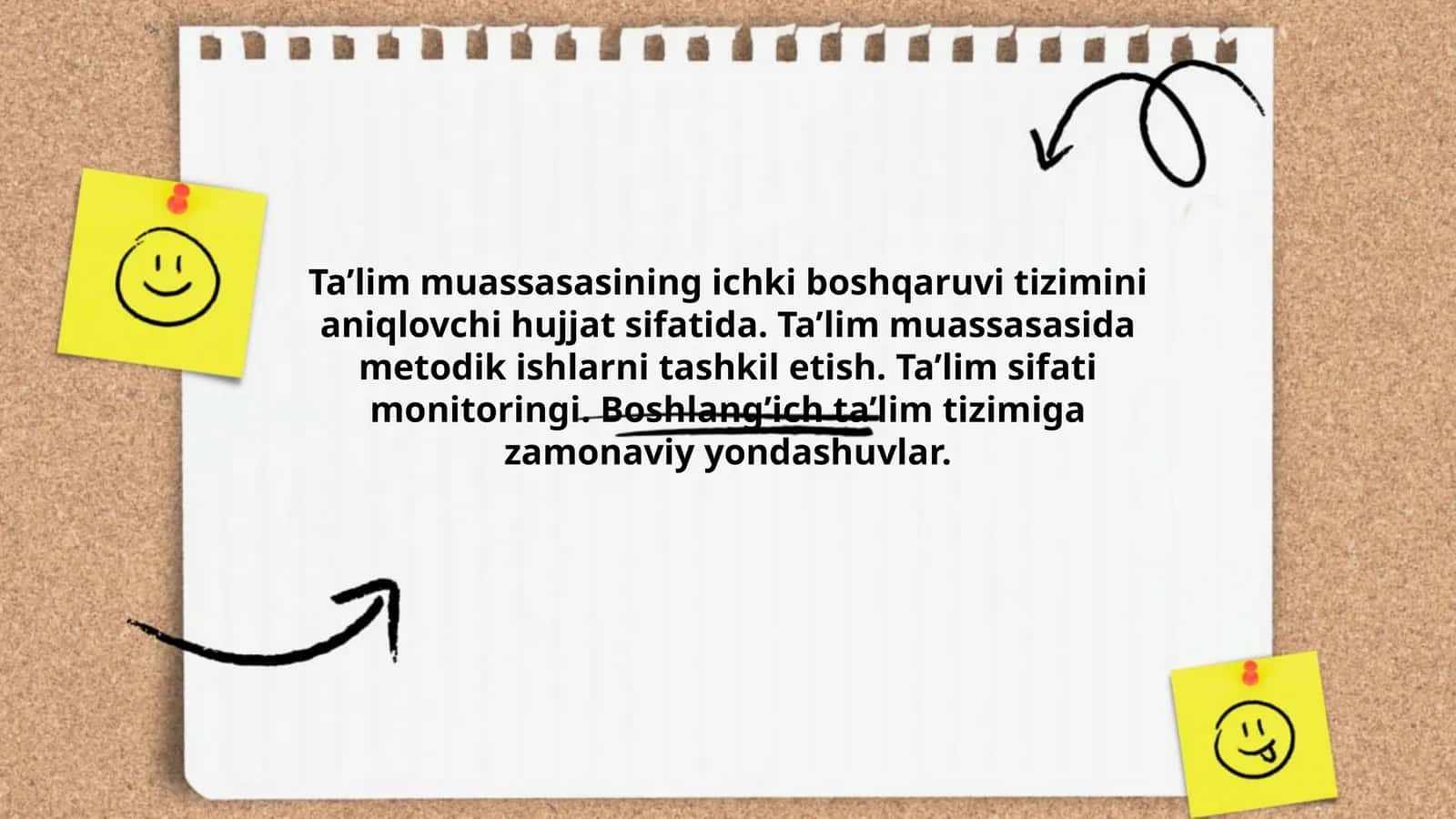 Ta'lim Muassasasining Ichki Boshqaruvi Tizimi