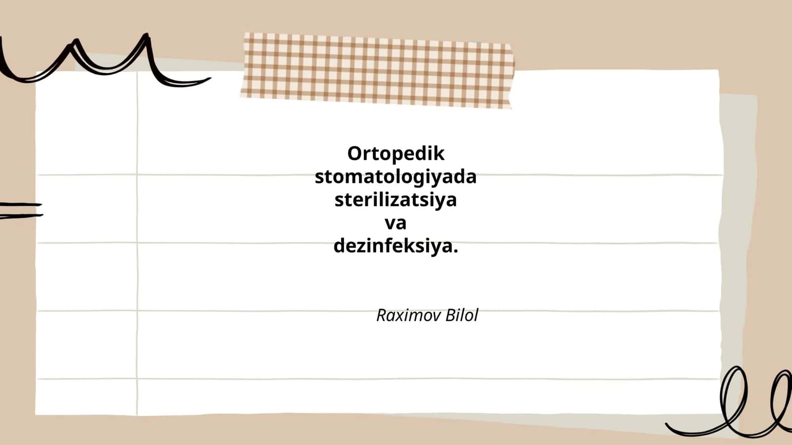 Sterilizatsiya va dezinfeksiya: asosiy tushunchalar va maqsadlar