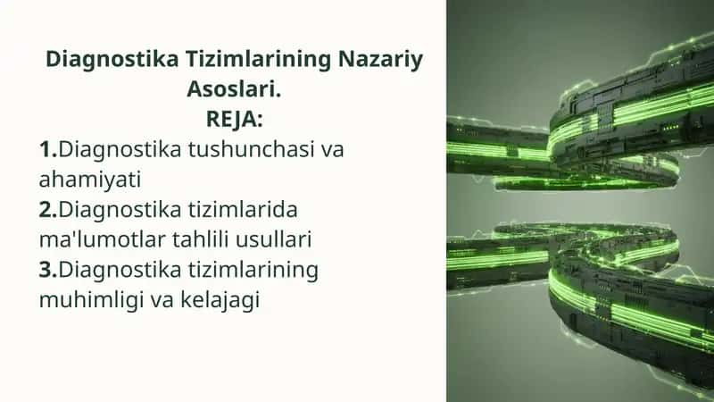 Diagnostika Tizimlarining Nazariy Asoslari