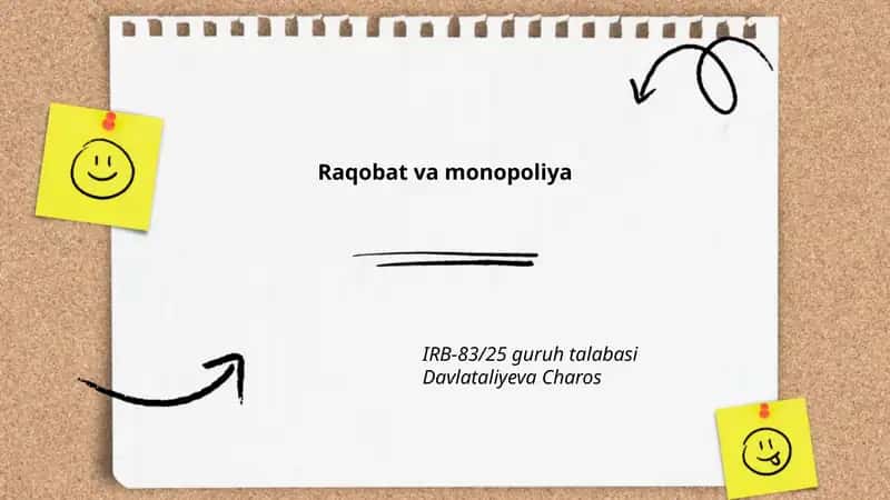 Raqobat va monopoliya