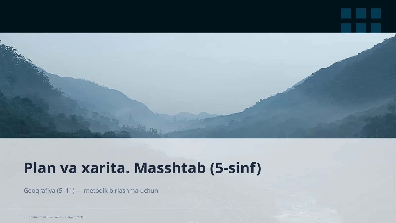 Plan va xarita. Masshtab (5-sinf)