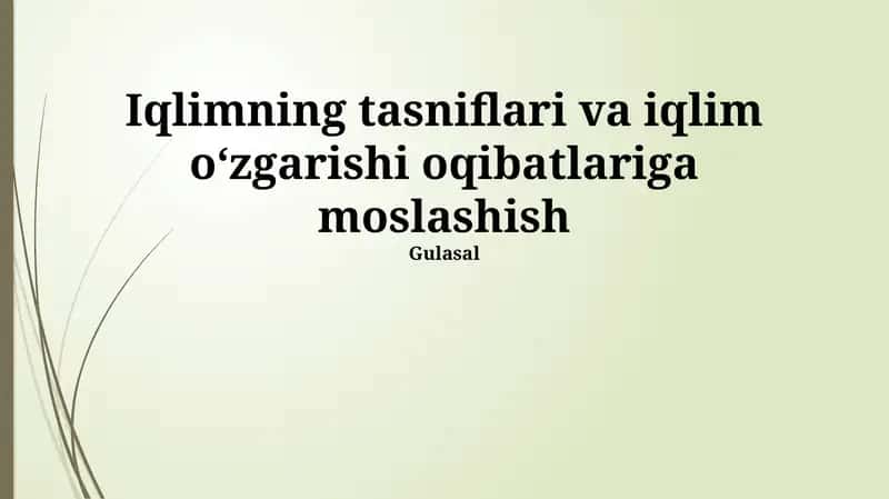Thornthwaite iqlim tasnifi