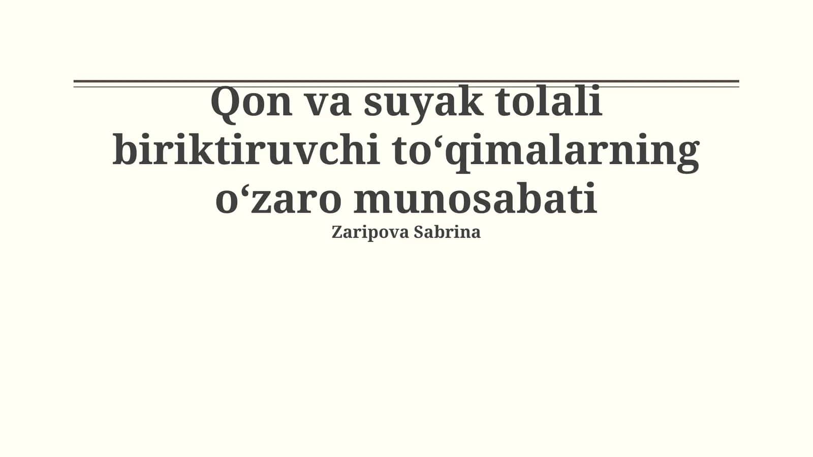 Suyakning qon ta'minoti va tolali biriktiruvchi to'qimalariga kirish