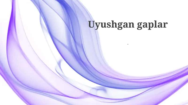 Uyushgan gaplar