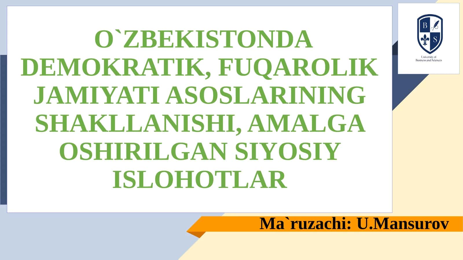 O`zbekistonda Demokratik, Fuqarolik Jamiyati Asoslarining Shakllanishi, Amalga Oshirilgan Siyosiy Ishlotlar