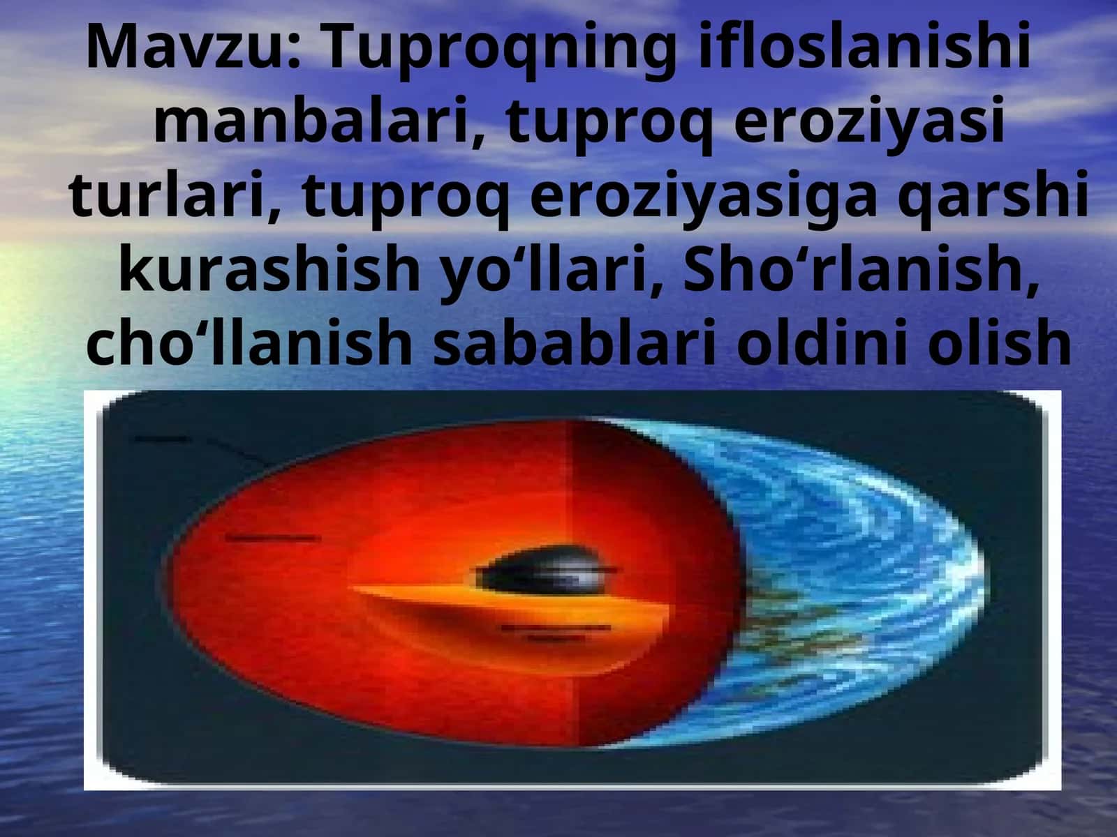 Tuproqning Ifloslanishi va Eroziyasi