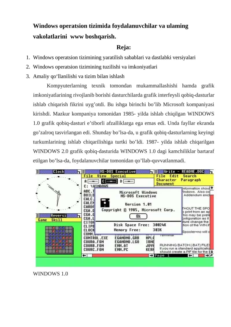 Windows operatsion tizimi