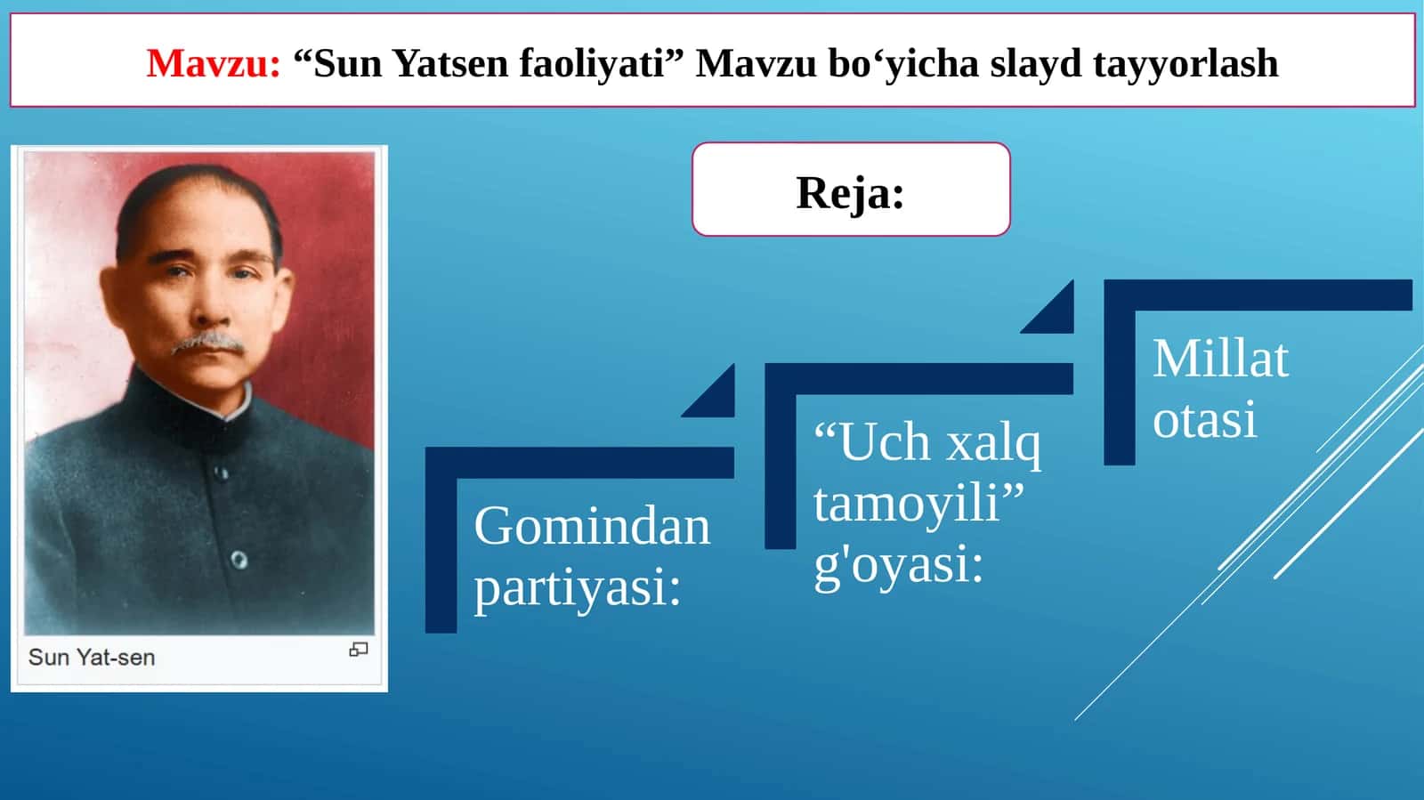 Sun YatSen faoliyati