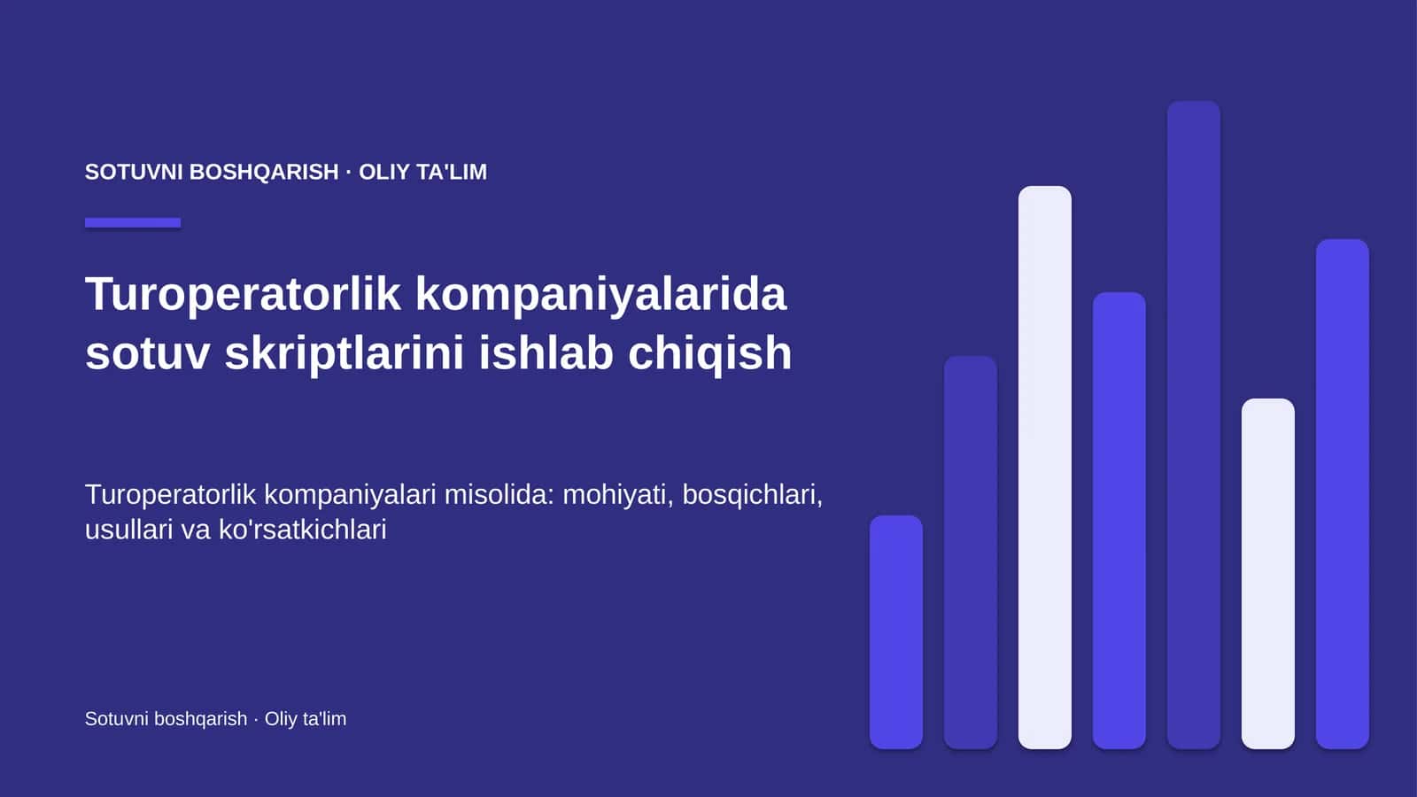 turoperatorlik kompaniyalarida sotuv skriptlarini ishlab chiqish 4701