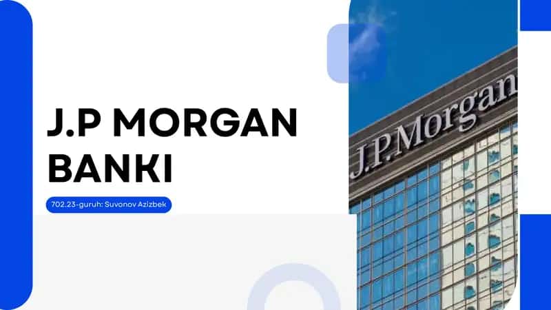 J.P Morgan BANKI