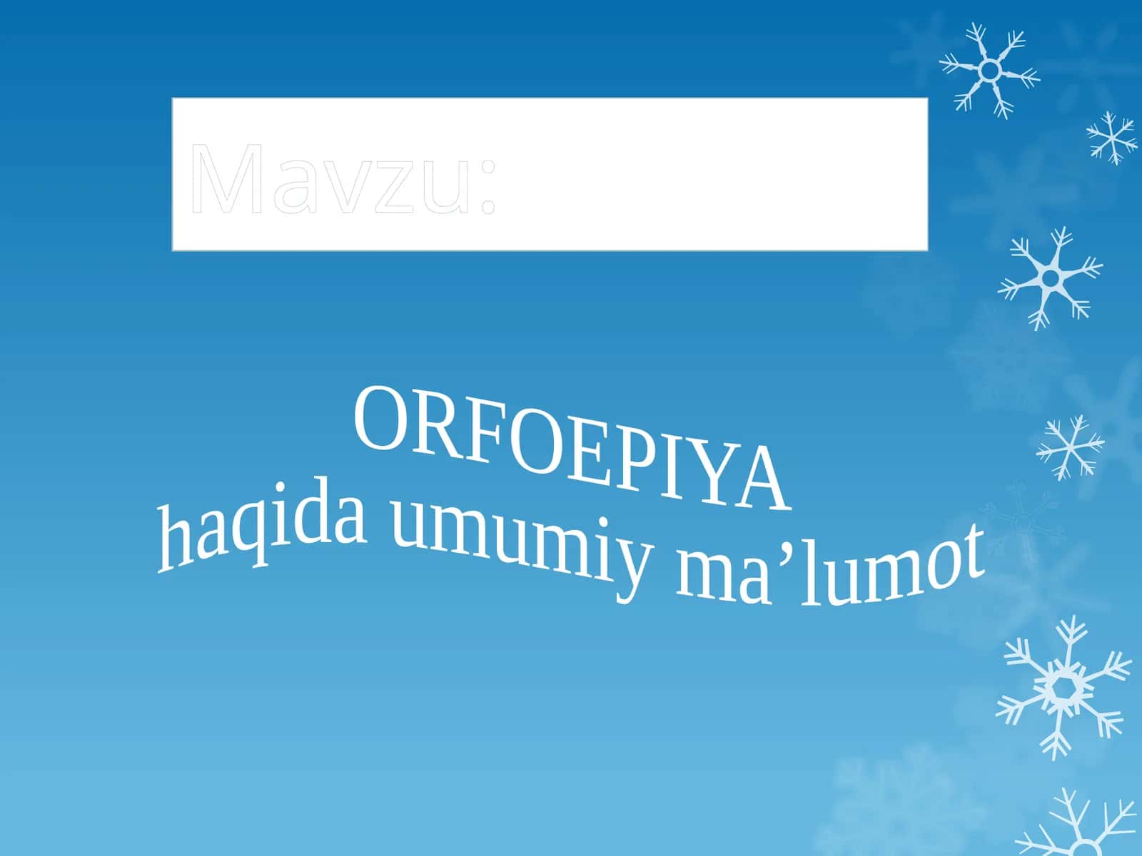 ORFOEPIYA