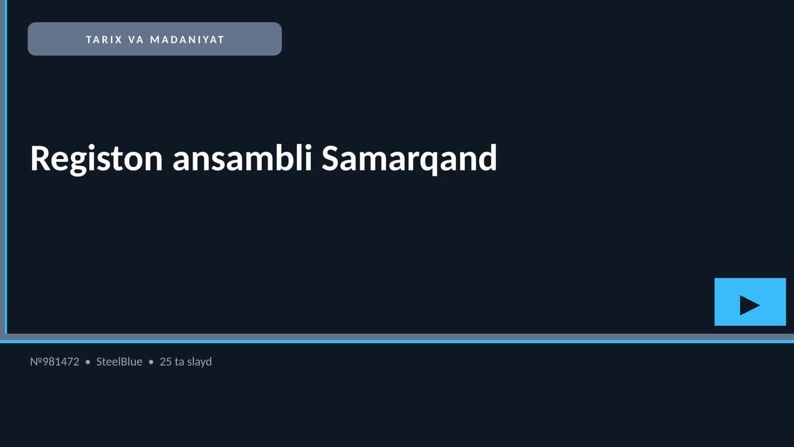 Registon ansambli Samarqand