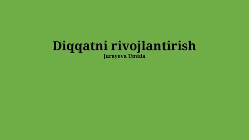 Eʼtiborning buzilishi