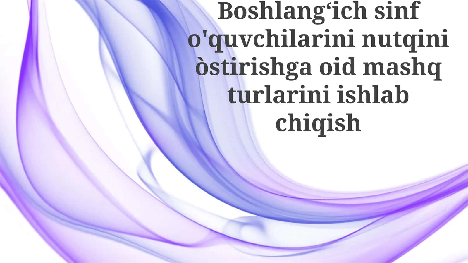 Nutq Mashqlari