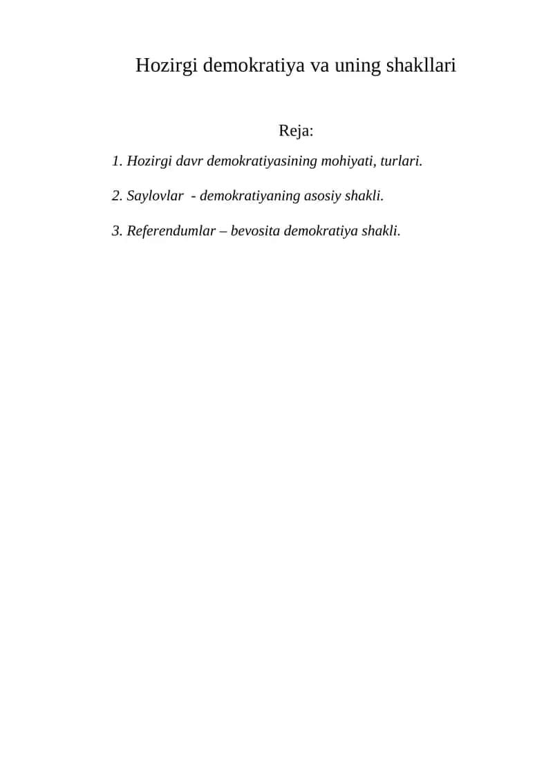 Demokratiya nazariyasi va amaliyoti