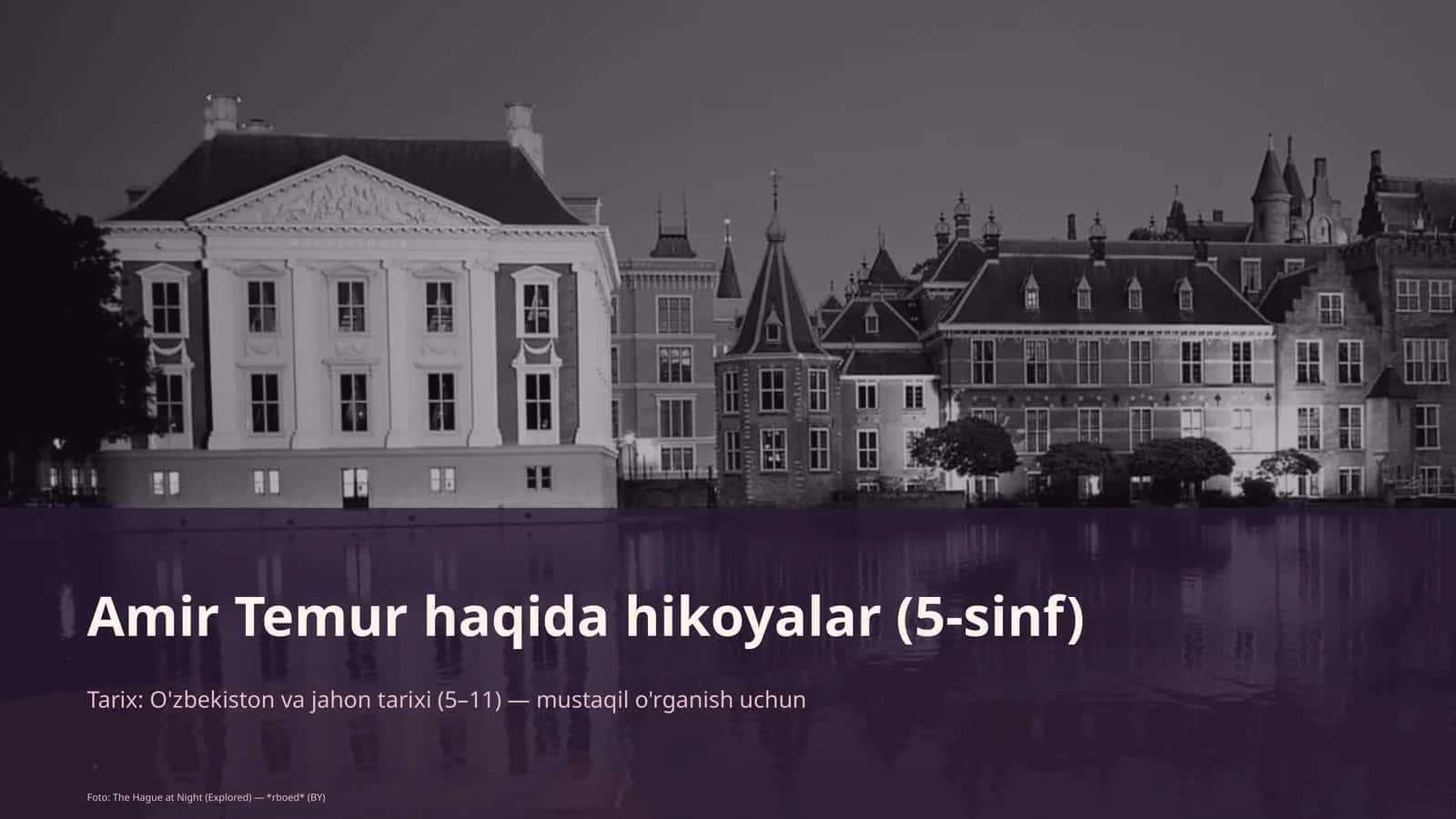 Amir Temur haqida hikoyalar (5-sinf)