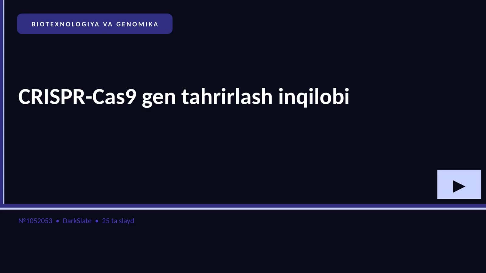 CRISPR-Cas9 gen tahrirlash inqilobi