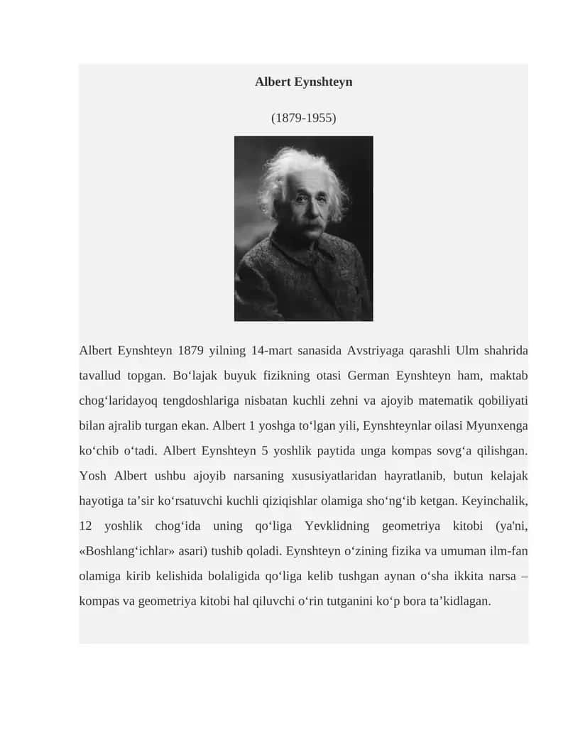 Albert Eynshteyn