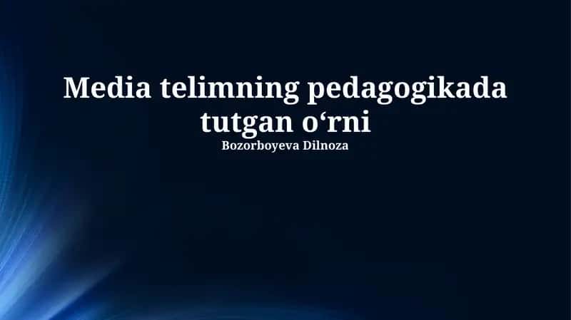 Media Savodxonligi