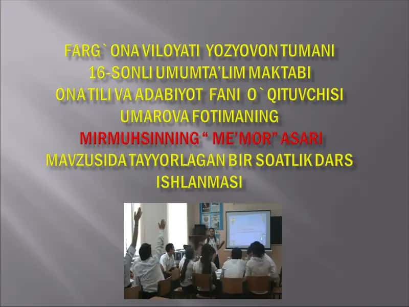 Oktabr- ona tili va adabiyot fanlari oyligi
