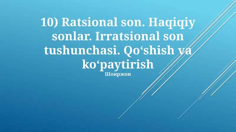 Ratsional sonlar