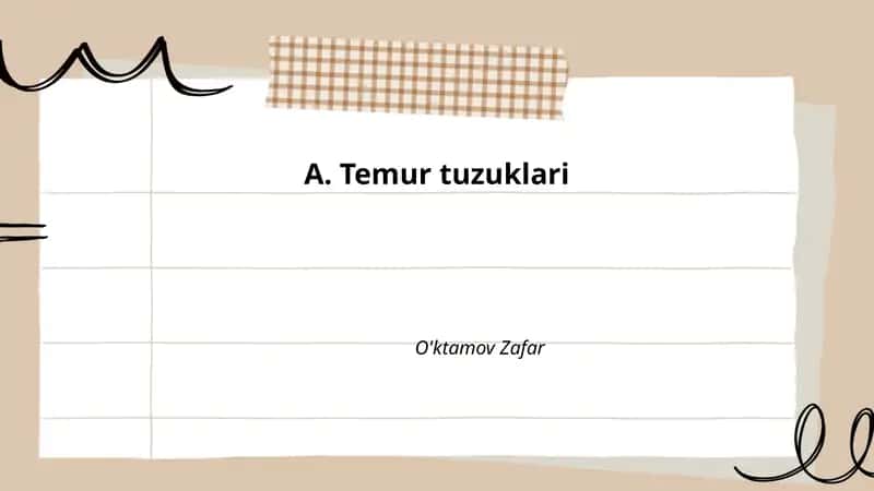 Temur tuzuklari
