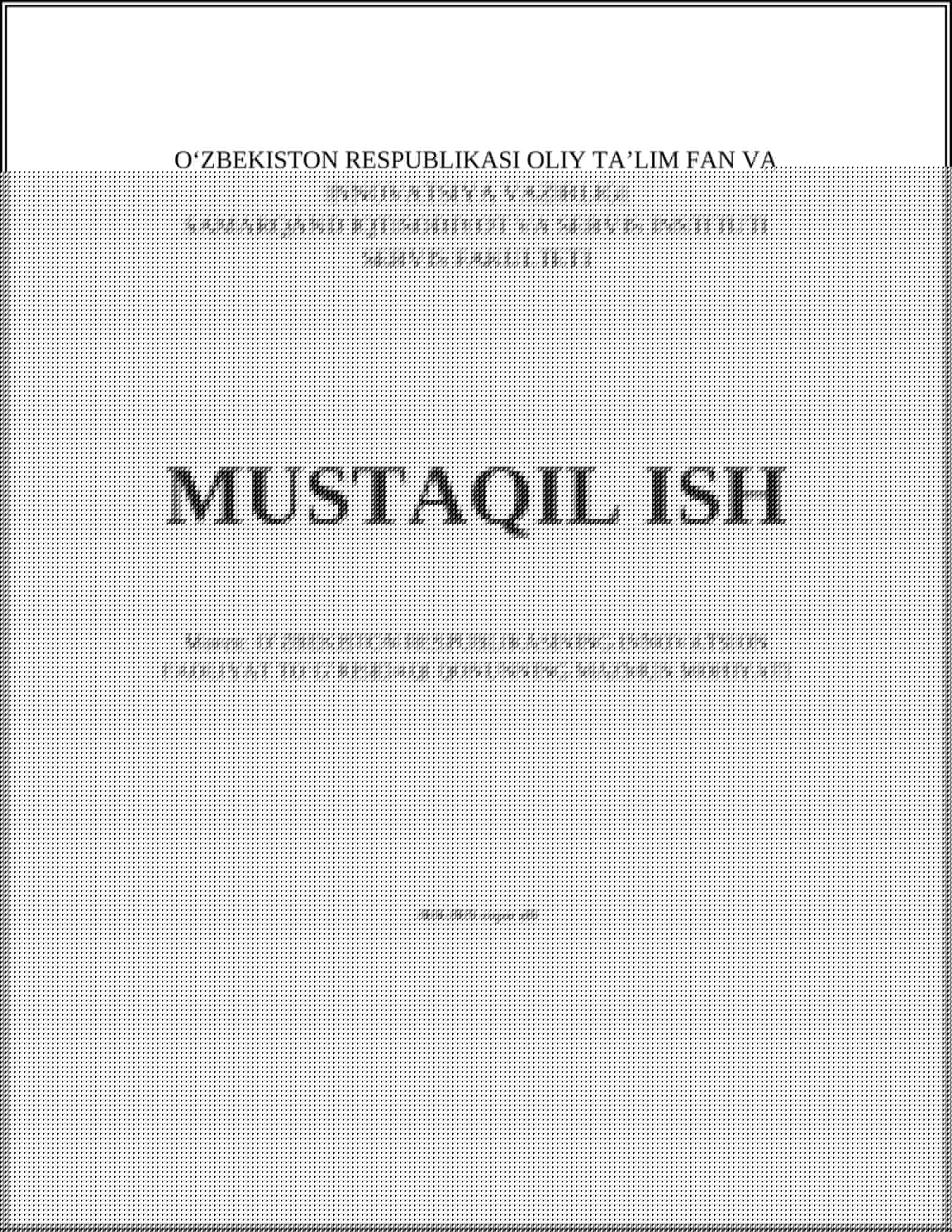 Innovatsion faoliyat va uning huquqiy asoslari