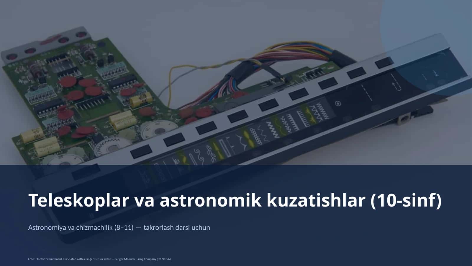 Teleskoplar va astronomik kuzatishlar (10-sinf)