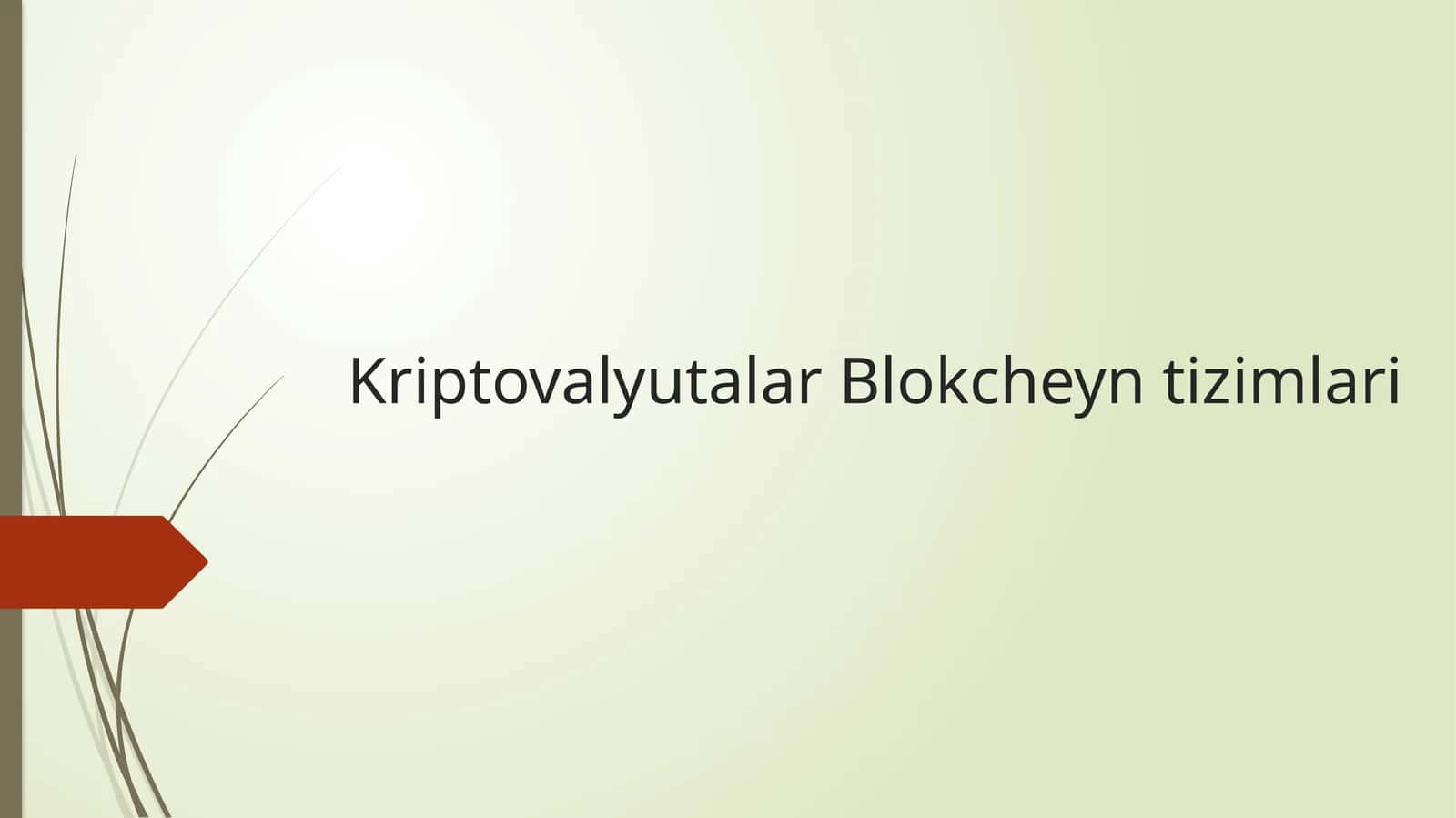 Kriptovalyutalar Blokcheyn tizimlari