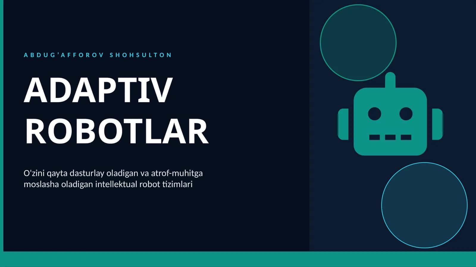 Adaptiv Robotlar