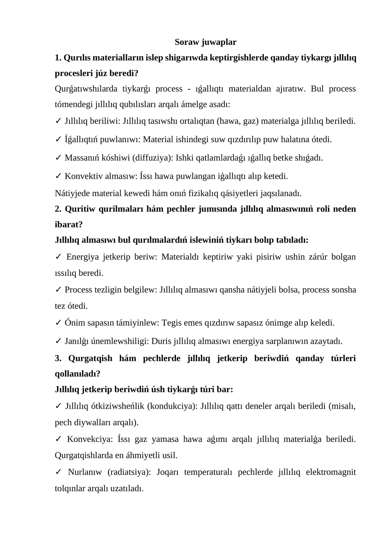 Soraw juwaplar
