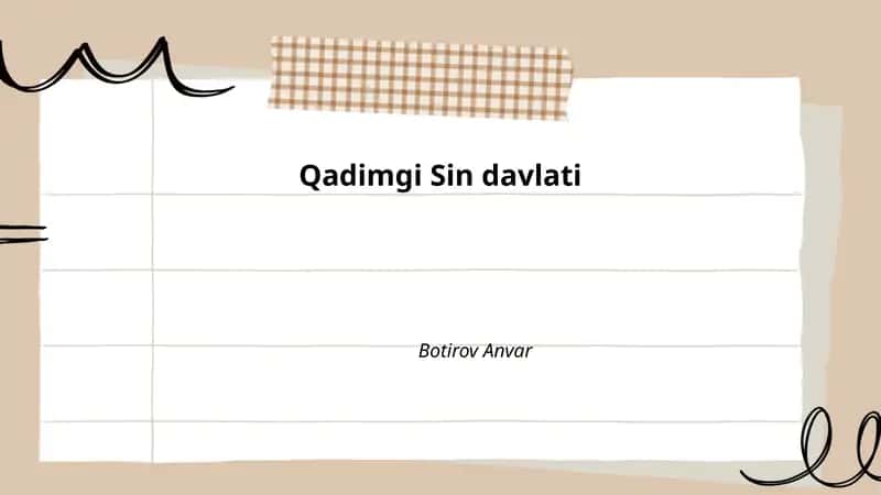 Qadimgi Sin davlati