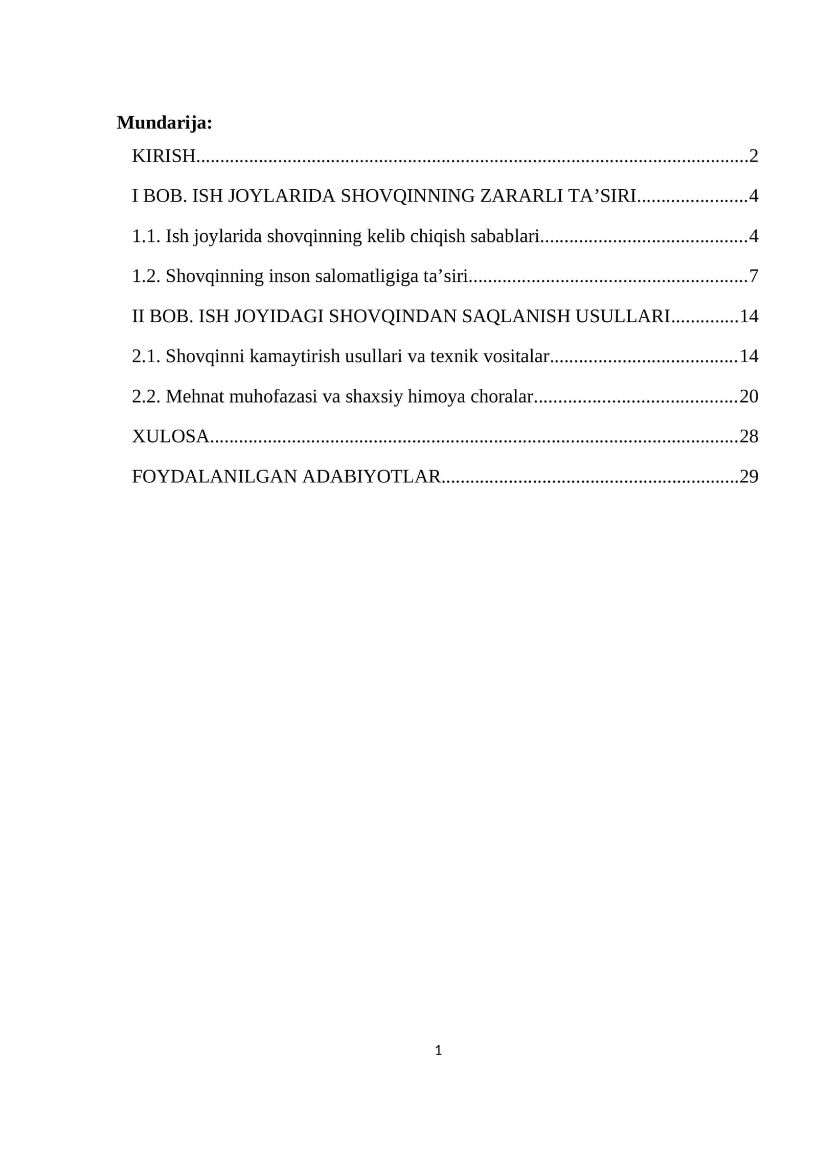 Ish joylarida shovqinning zararli ta’siri