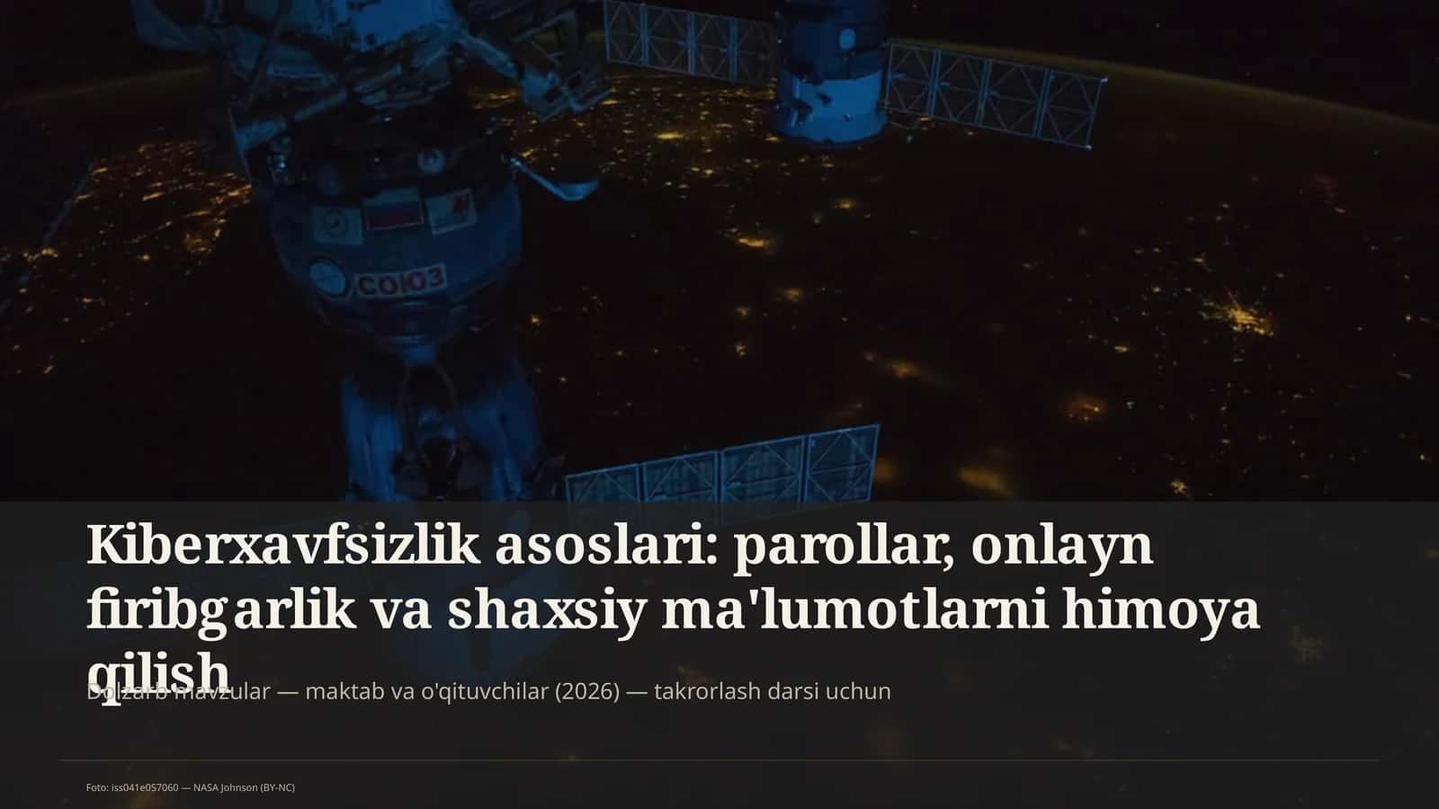Dolzarb mavzular — maktab va o'qituvchilar