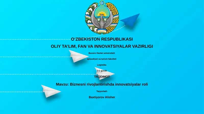 Biznesni rivojlantirishda innovatsiyalar roli