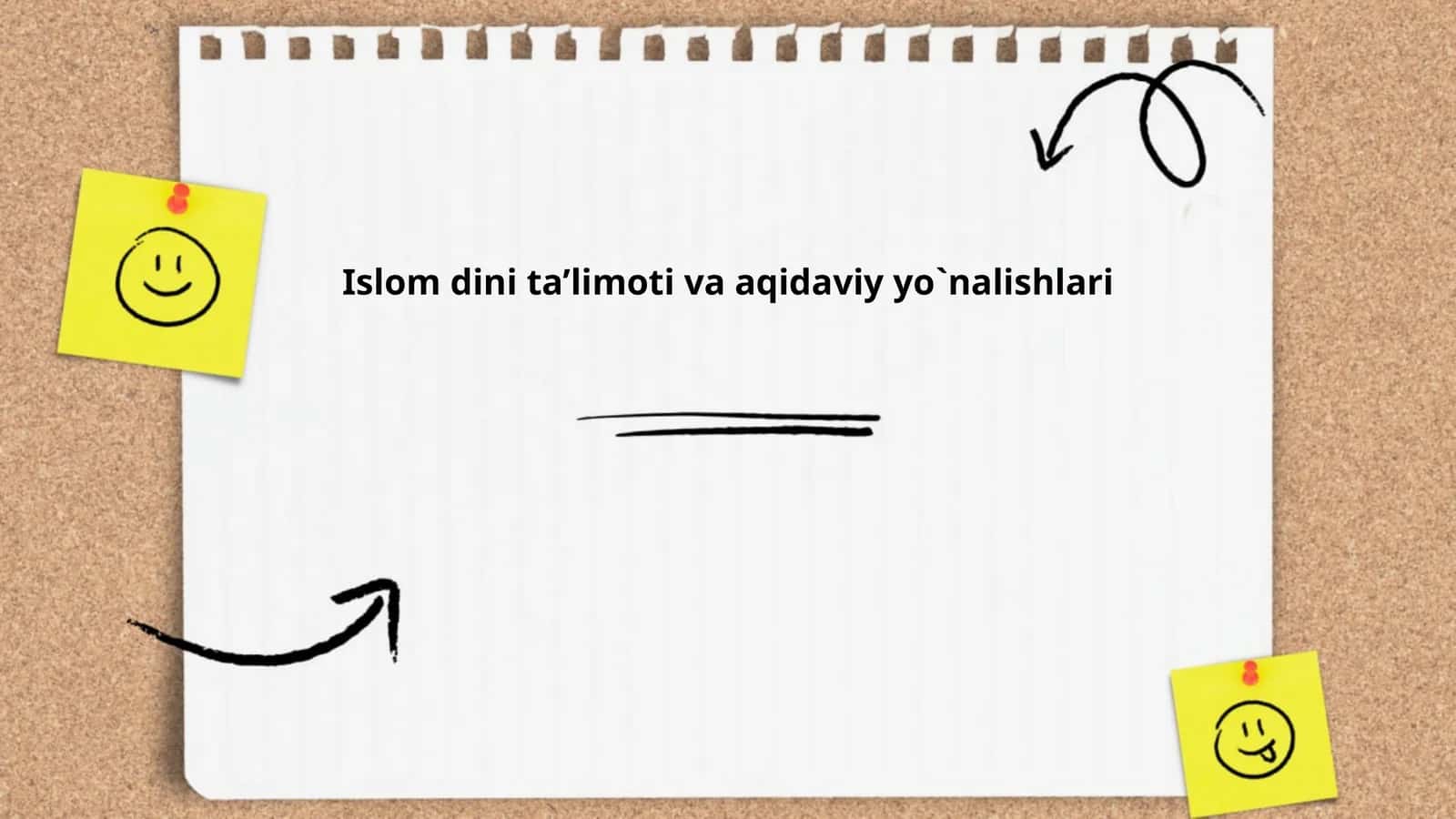 Islom dini ta’limoti va aqidaviy yo`nalishlari