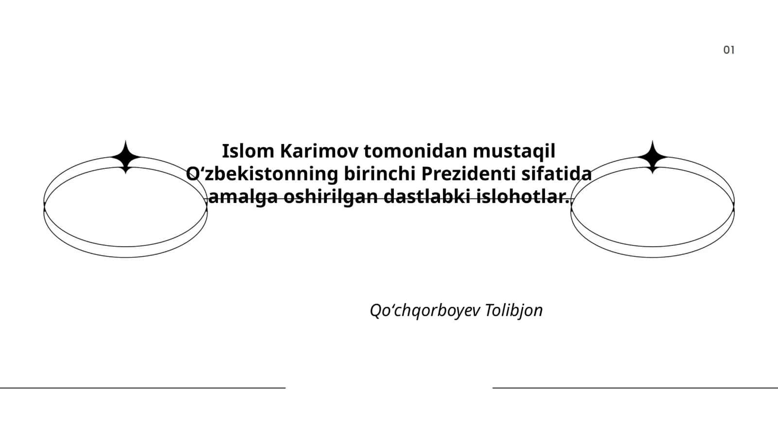 Dastlabki islohotlar