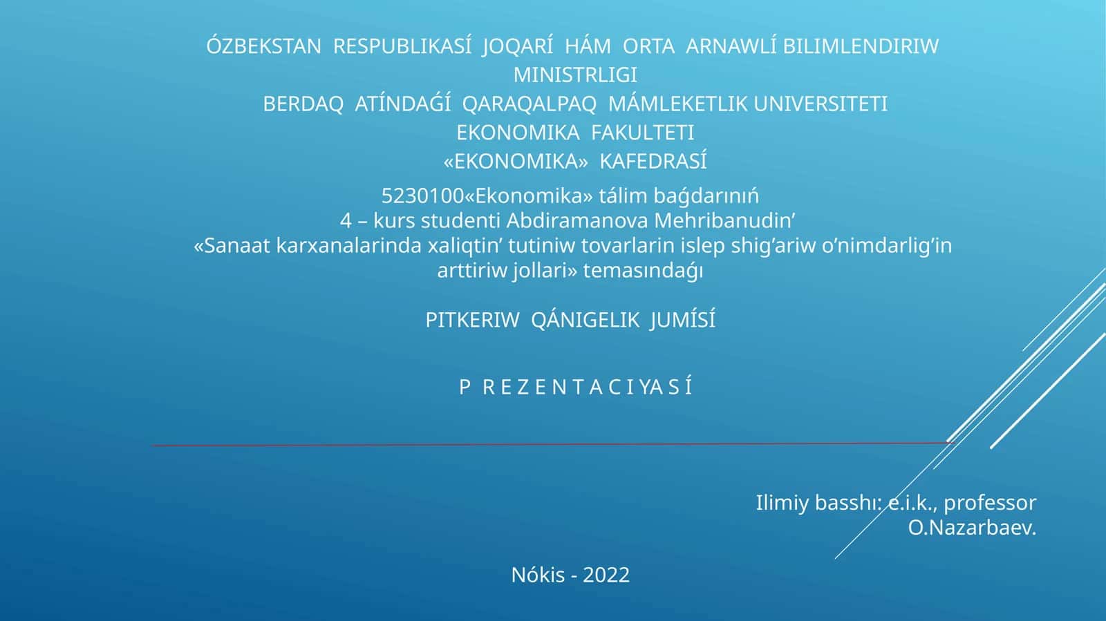PITKERIW QÁNIGELIK JUMÍSÍ